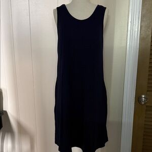 Deep navy blue Tank Sleeveless Dress